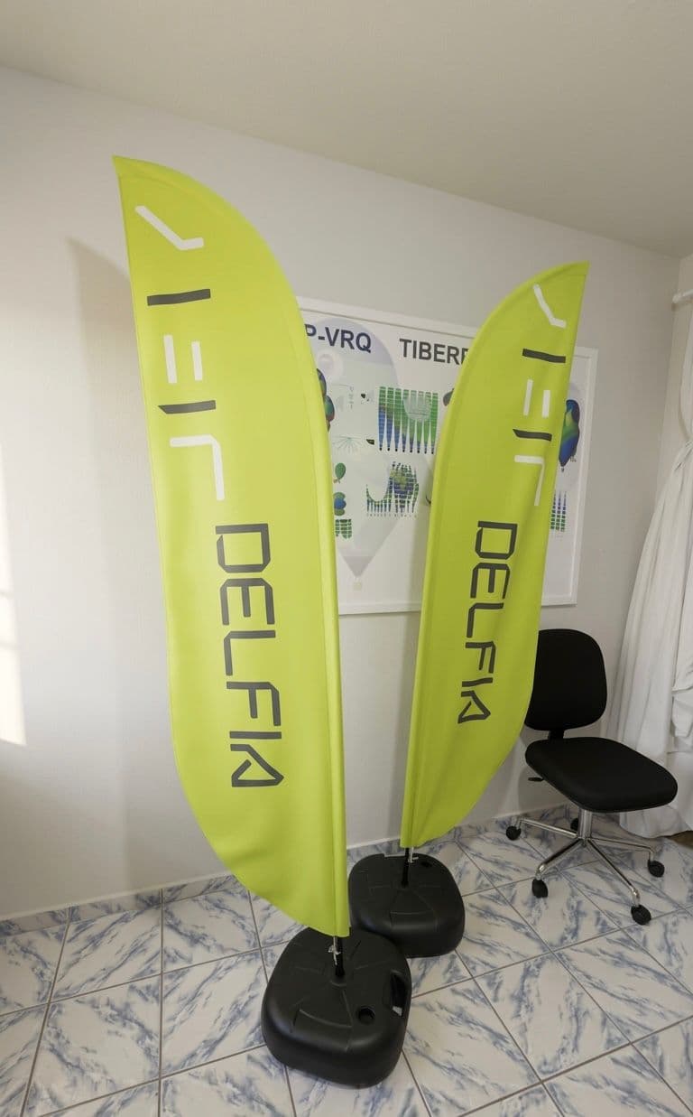 Par de Wind Banners Faca personalizados - Libracom