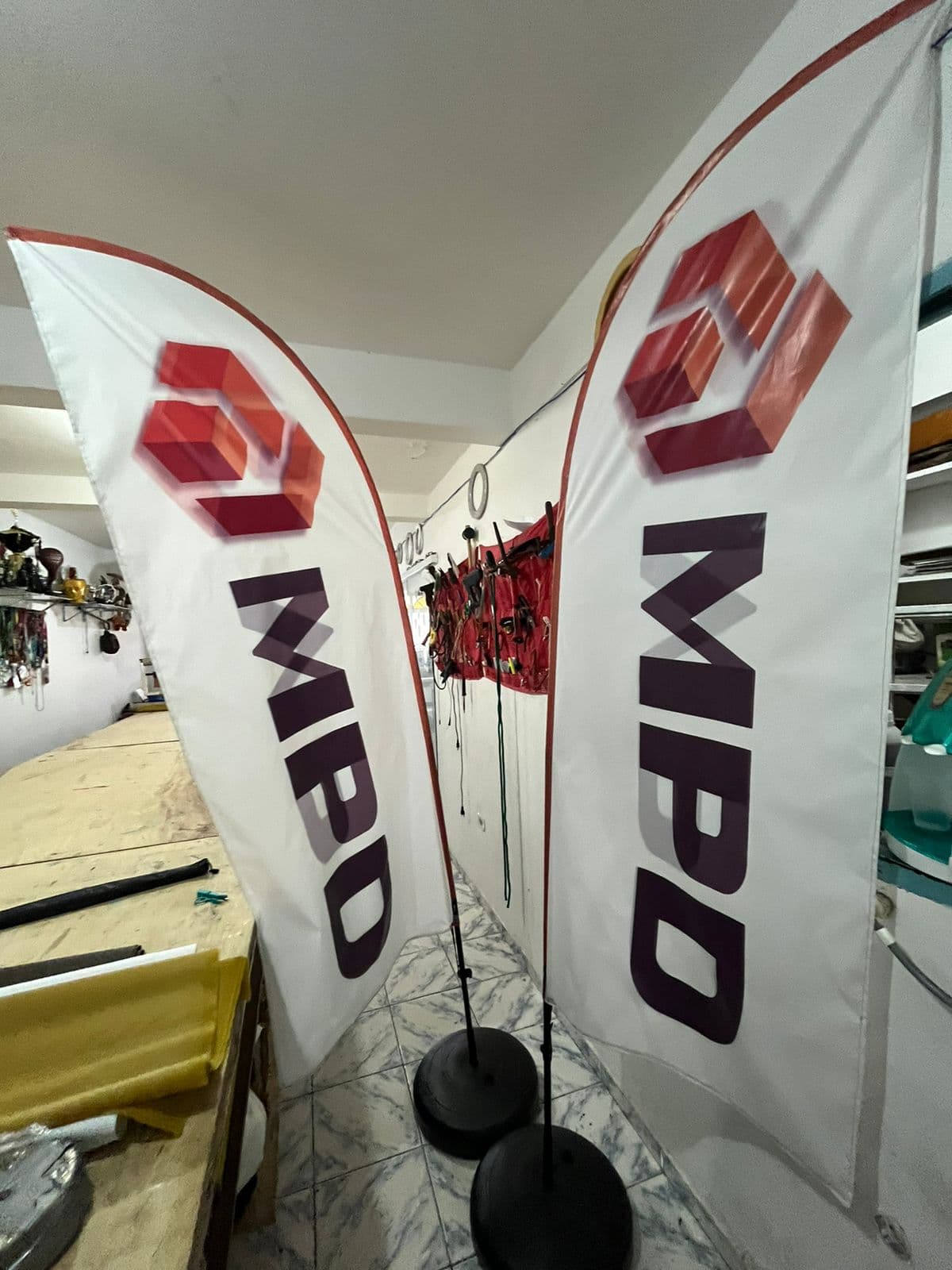 Wind Banner para feiras e eventos